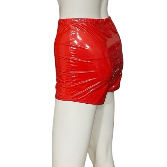 Red Mini PU Shorts
New - Picture 4 of 9